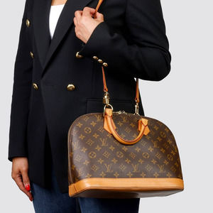 💎✨AUTHENTIC✨💎 Louis Vuitton Alma Hand Bag Monogram brown